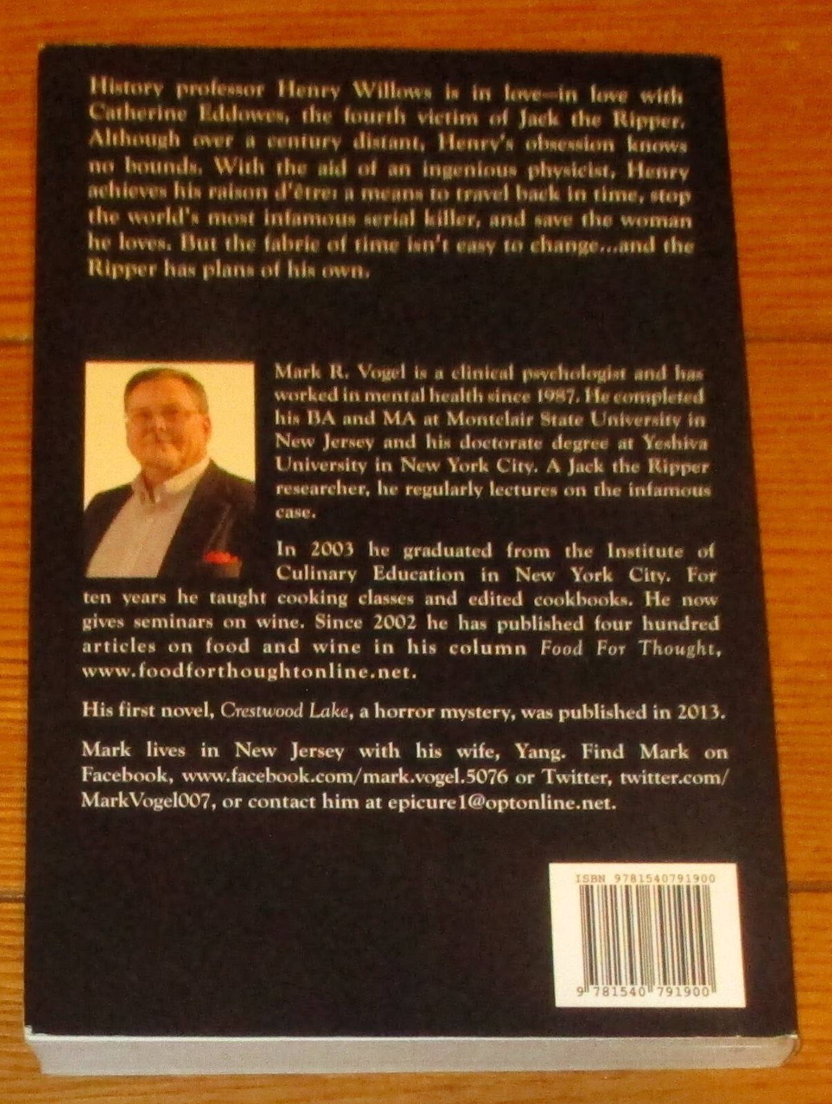 2016 The Ripper&rsquo;s Time by Mark R. Vogel SIGNED Softcover Book 344 Pages