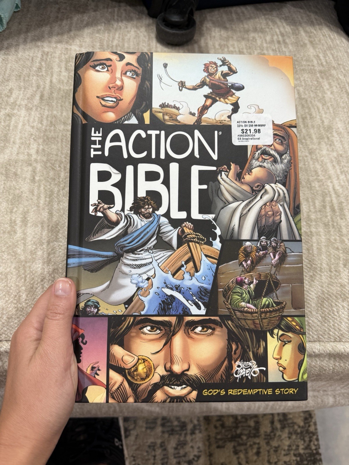 The Action Bible: God&rsquo;s Redemptive Story by Sergio Cariello Hardcover