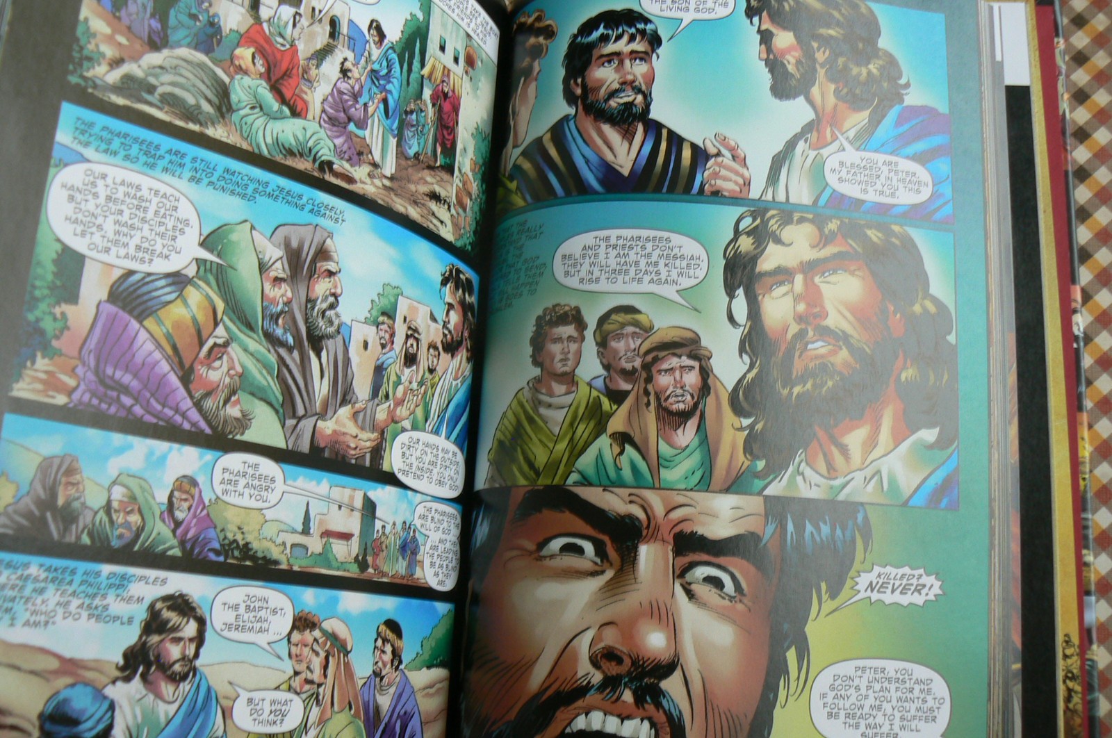 Action Bible,God&rsquo;s Redemptive Story,Graphic Narrative,Sergio Cariello 1st Ed HC