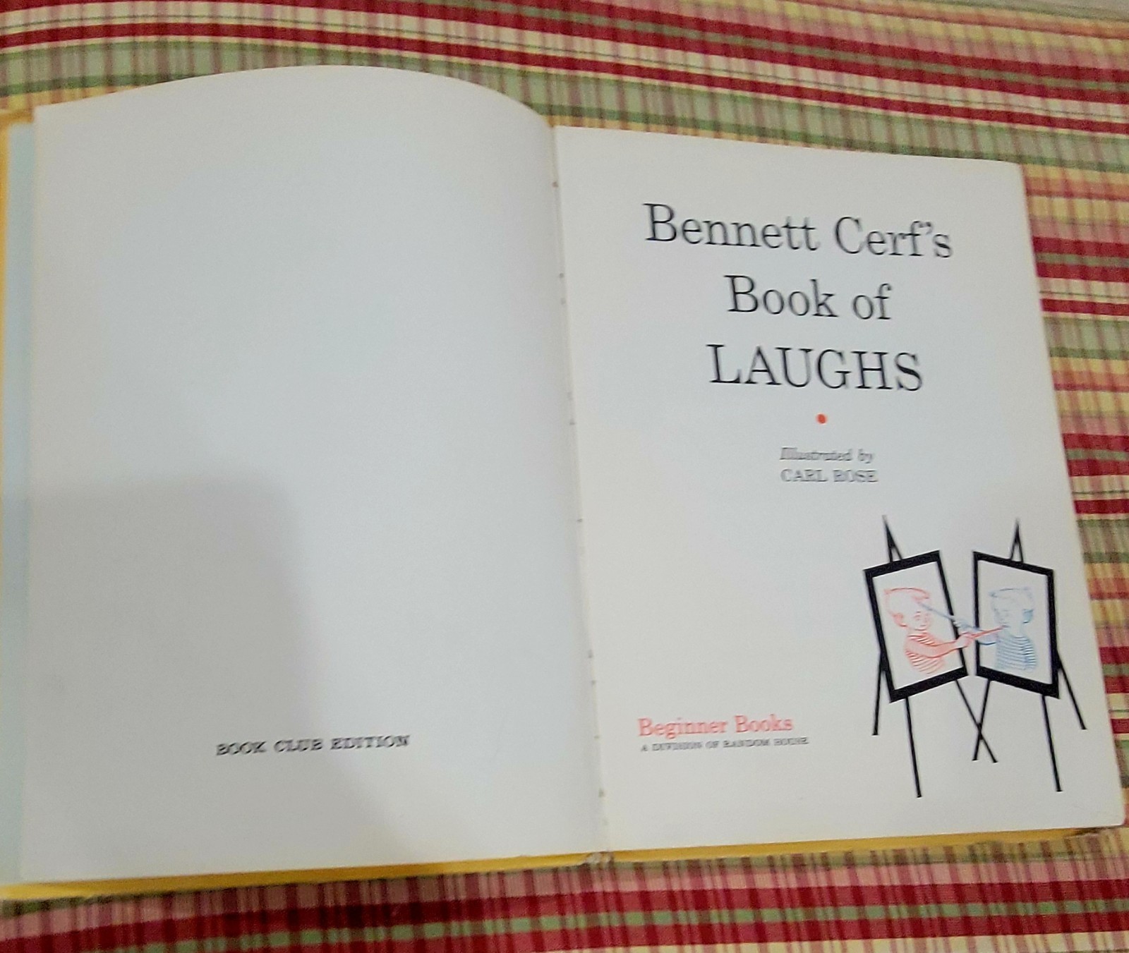 Dr. Seuss Beginner Books Vintage 1959 Book of Laughs By: Bennett Cerf
