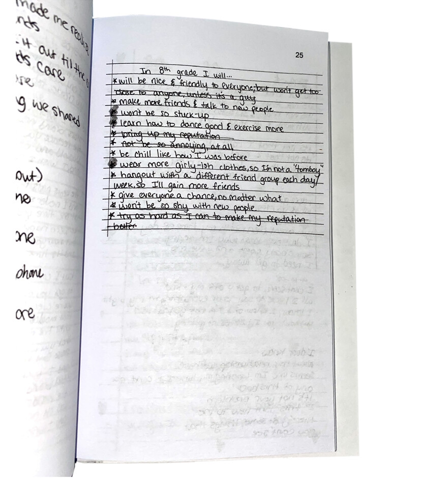 2008-2009 Used Handwritten Diary Dina Lilys Journal print copy vintage 103 pages