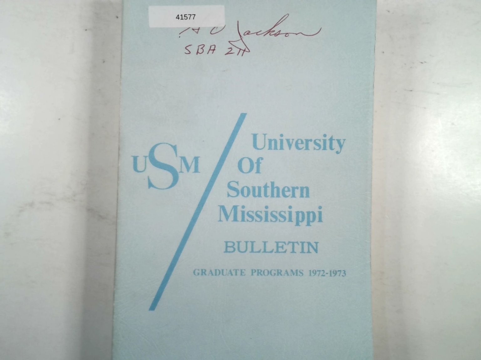 USM University of Southern Mississippi Bulletin Graduate Programs 1972-73
