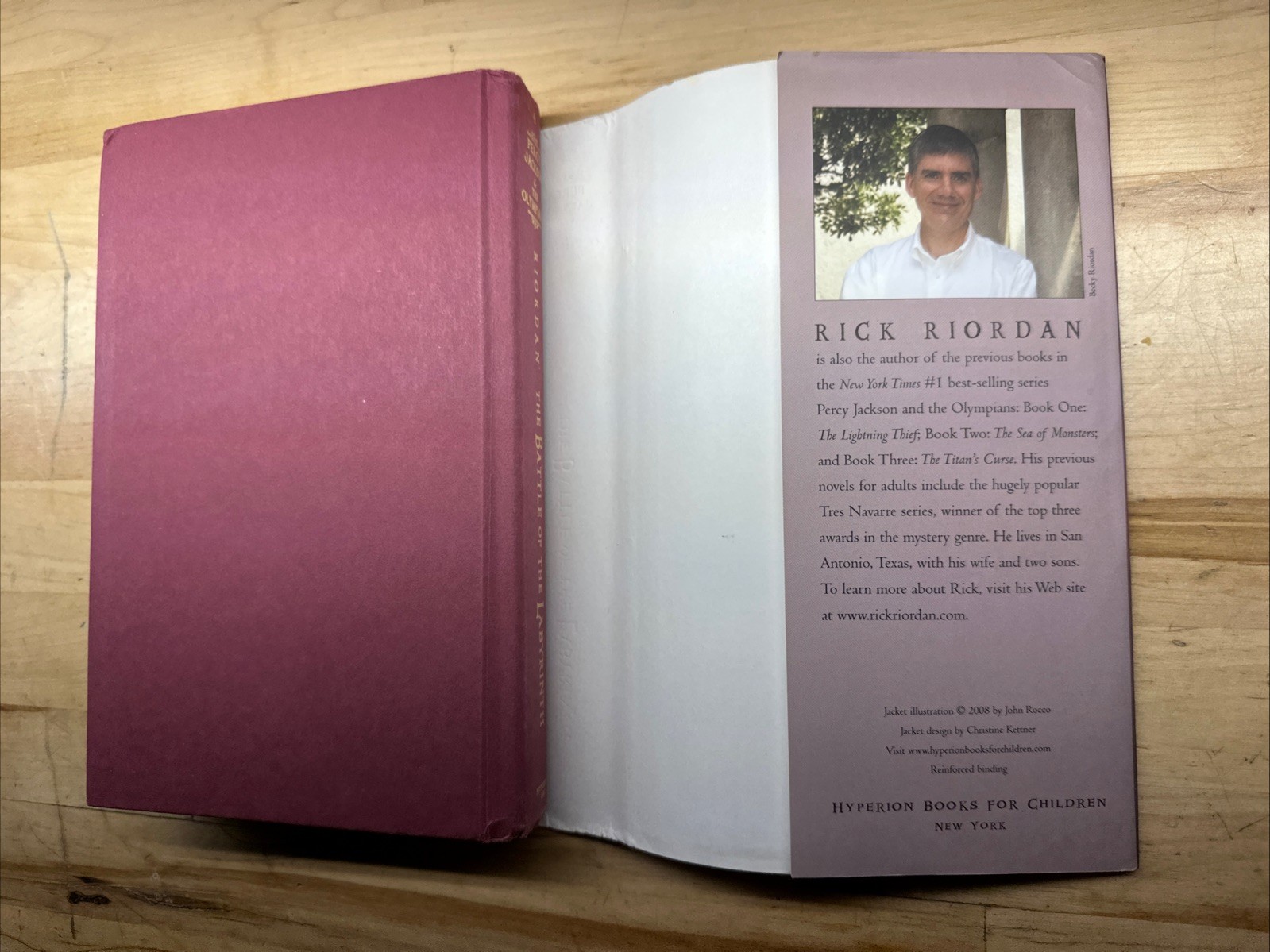 « The Battle Of The Labyrinth » Hardcover Book-Rick Riordan First Edition Signed