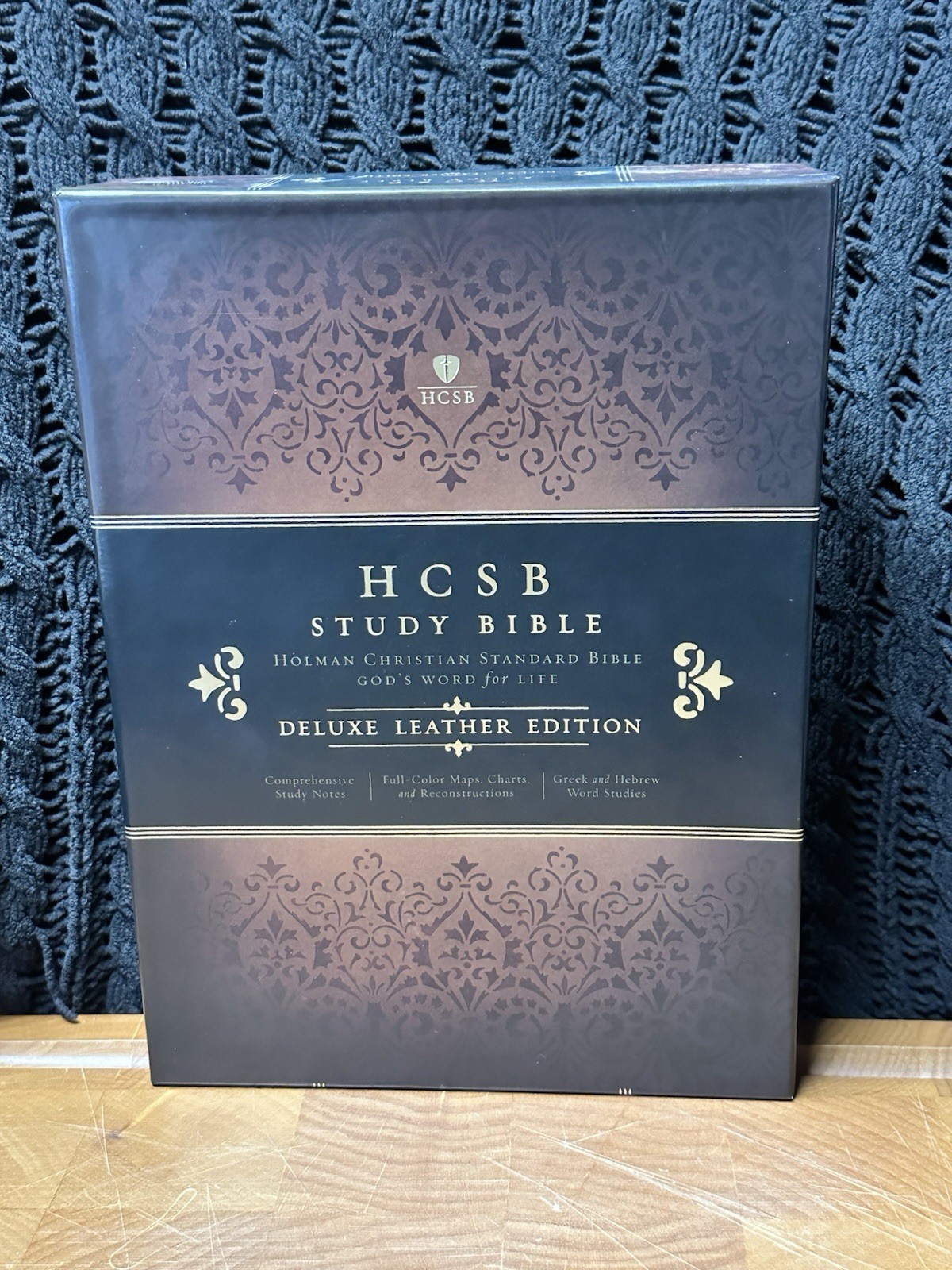 NEW: HCSB Study Bible – Deluxe Leather Edition – Premium Black Cowhide – NIB