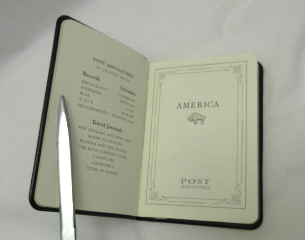 APPALACHIAN TRAIL 3×4&Prime; MIN Guide Leather Cover Notebook w Maps Info 160 Pgs NAVY