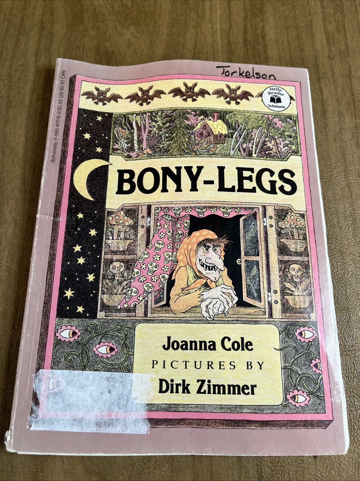 Bony-Legs Joanna Cole Vtg 1983 Scholastic Paperback Book W Cassette Tape