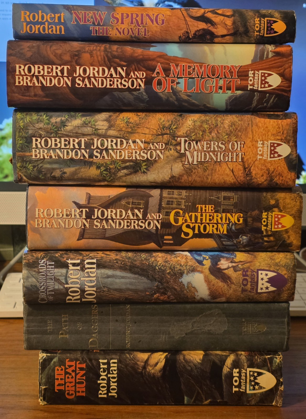 Lot of 6 Books from « The Wheel of Time » Series, Robert Jordan / New Spring Incl.