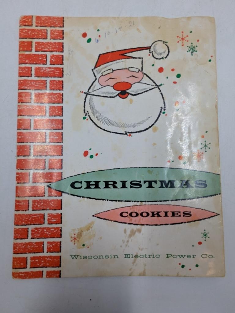1959 WE Energies Cookie Book Wisconsin Electric Christmas Cooky Recipe Book A