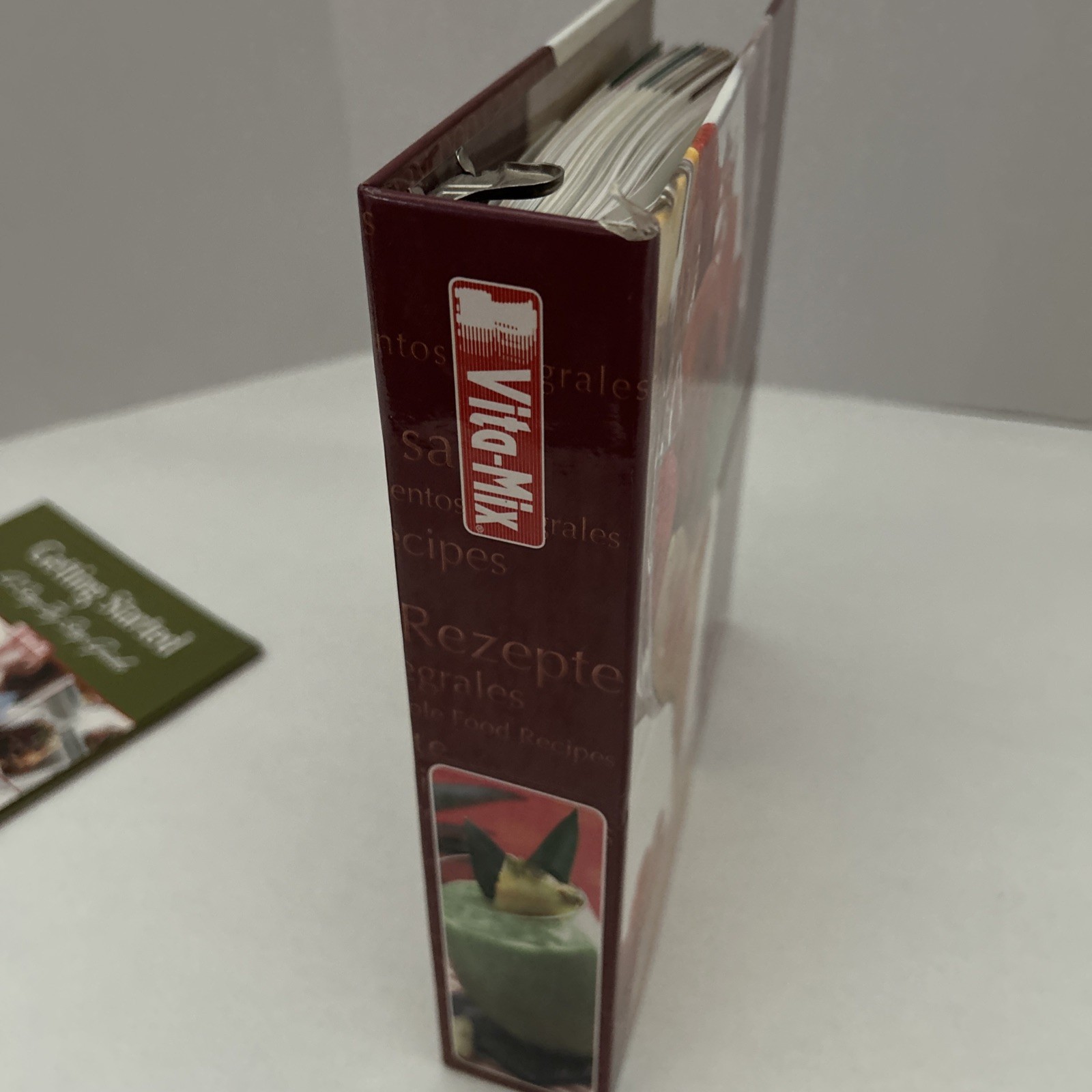 Vita-Mix Owner&rsquo;s Manual + Cookbook Recipes Instructions Binder w Built-In Stand