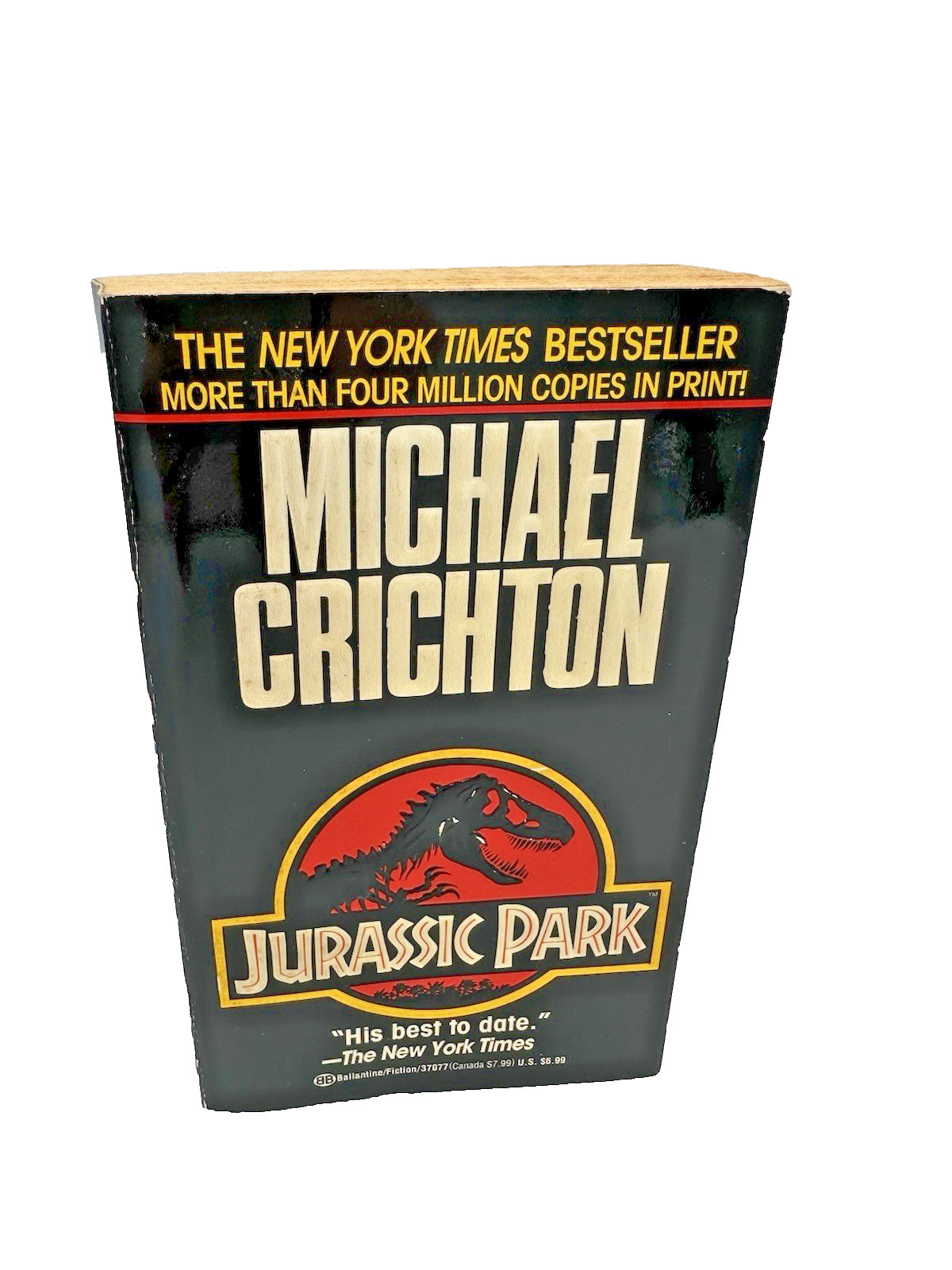 Jurassic Park Michael Crichton Ballantine Books 35th Printing 1993 Universal Pix