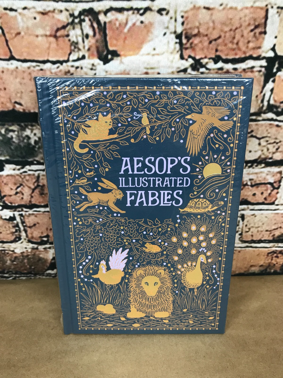 AESOP&rsquo;S ILLUSTRATED FABLES by Aesop Leather Bound Collectible NEW