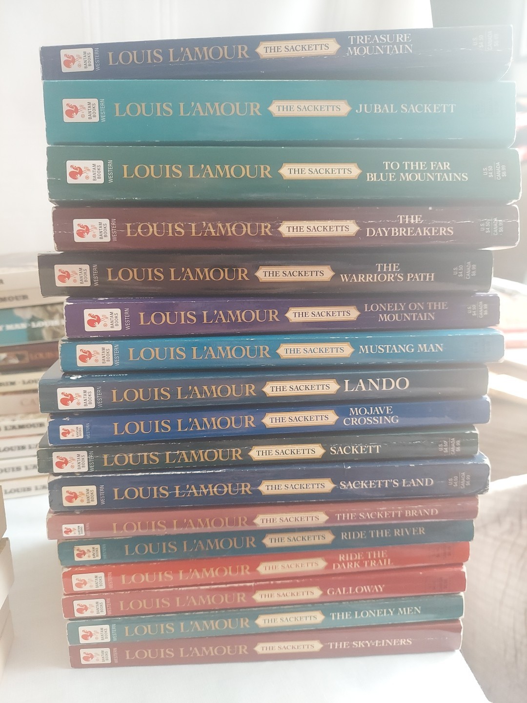 17 Book Set *The Sackett Series Paperback Book Collection By Louis L&rsquo;Amour (U30