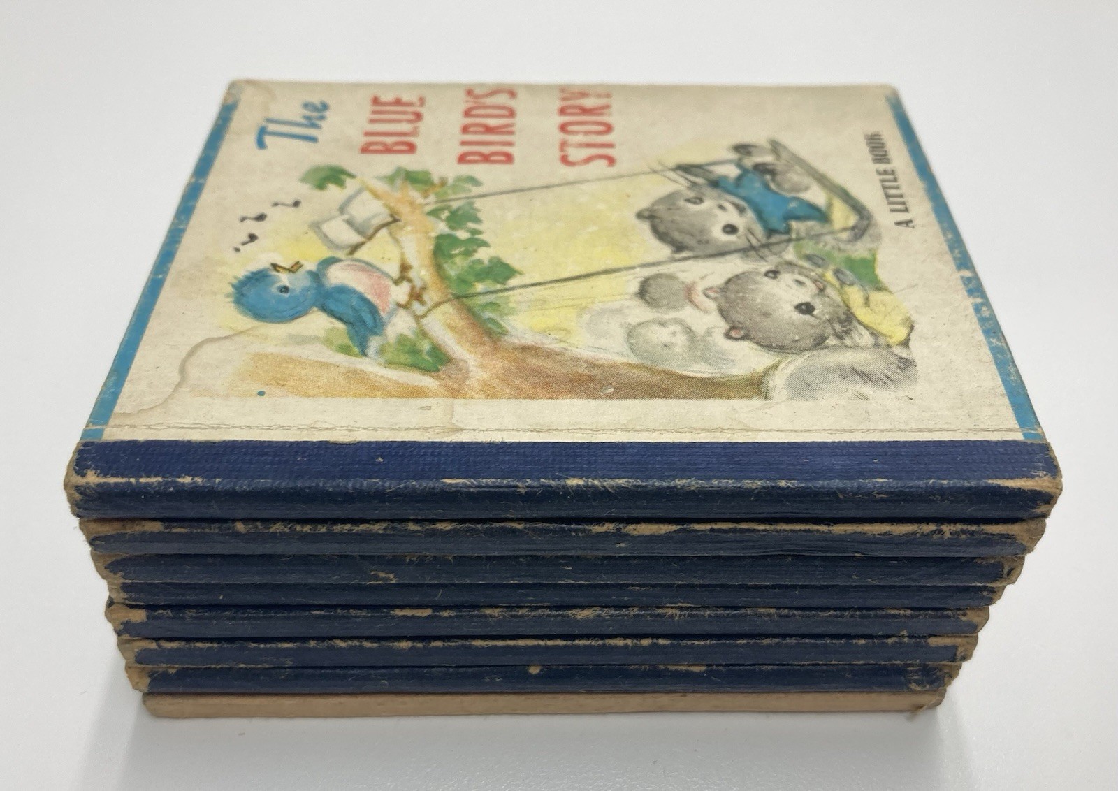Vintage 1940s Miniature 4&Prime; Children&rsquo;s Book Lot A Little Book & Lollipop Book (8)