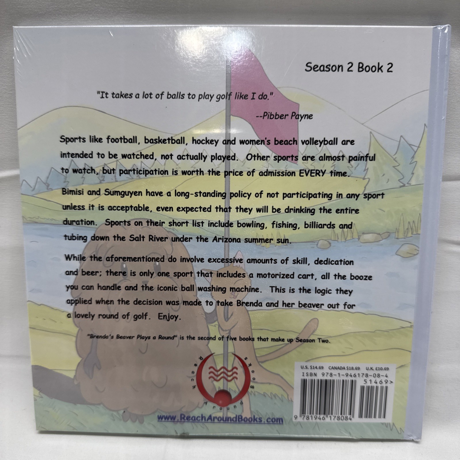 NEW Brenda&rsquo;s Beaver Plays a Round Hard Cover Season 2 Book 2 Adult Humor Book