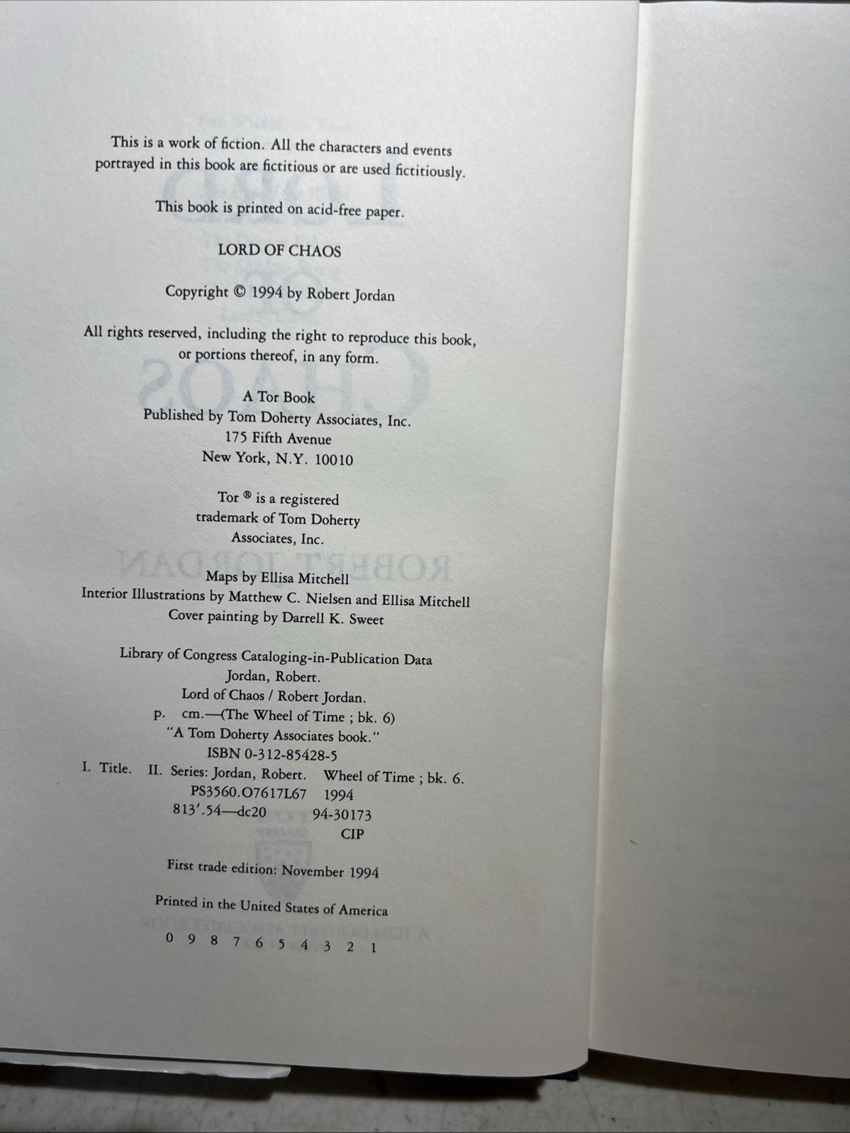 Wheel Of Time Robert Jordan Complete Set Of 15 – All But 1 First Edition