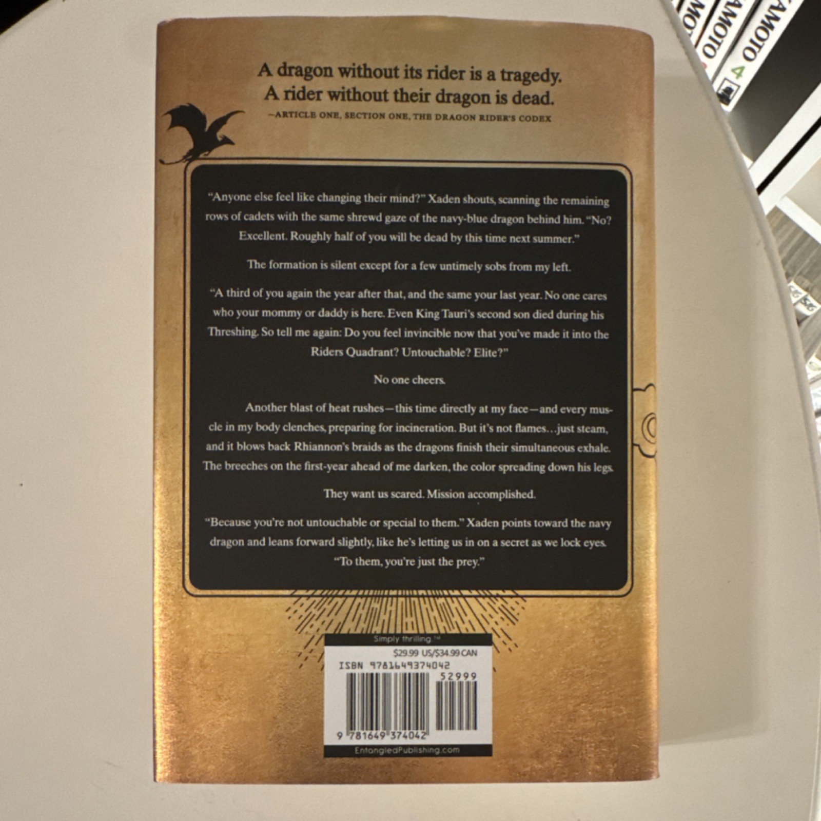Rebecca Yarros Fourth Wing (The Empyrean Ser. 1) 2023 Hardcover w/ Dust Jacket