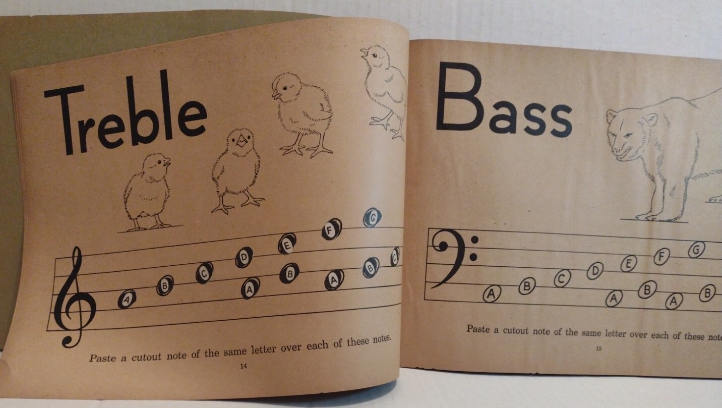 Let&rsquo;s Go To Theoryland Beckley Cardy Co. Chicago VTG Childrens Music Theory Book