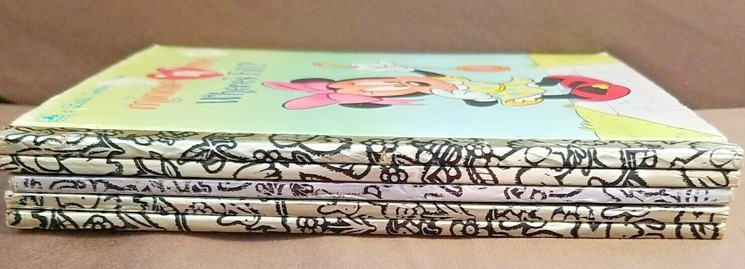Lot of 5 Walt Disney&rsquo;s Little Golden Books Vintage 1978-1991 Hardcover Ephemera