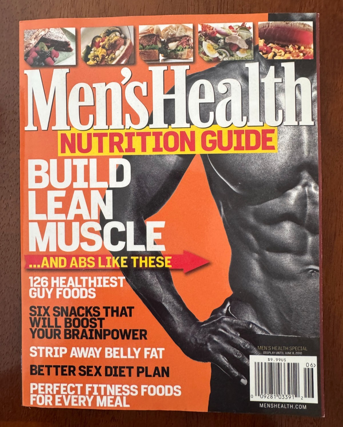 Men&rsquo;s Health Nutrition Guide 2010 – OLD NEW STOCK – NEVER BEEN READ – 176 Pages