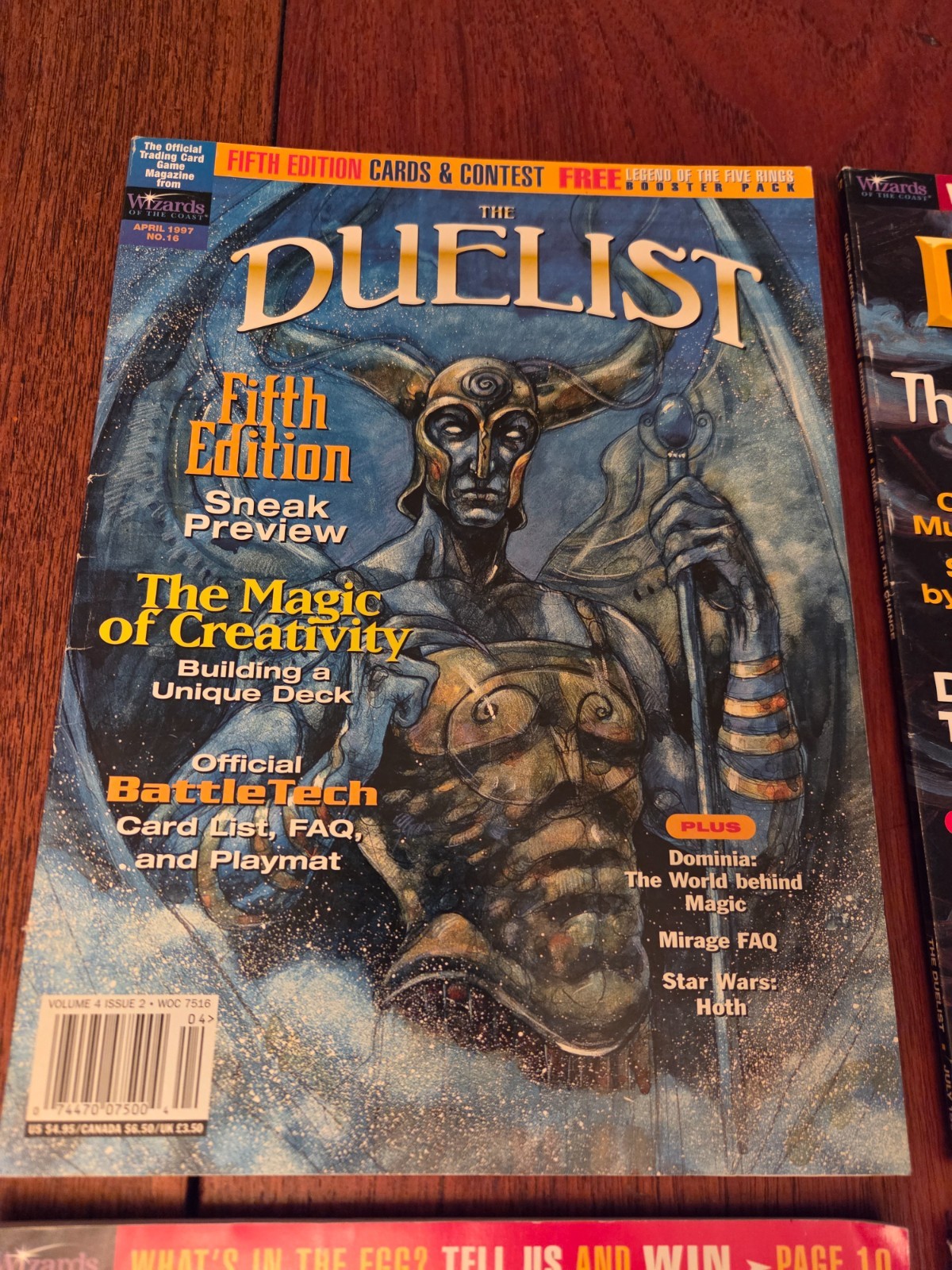 1997/98/99 Wizards Of The Coast Duelist Magazine Lot of 6