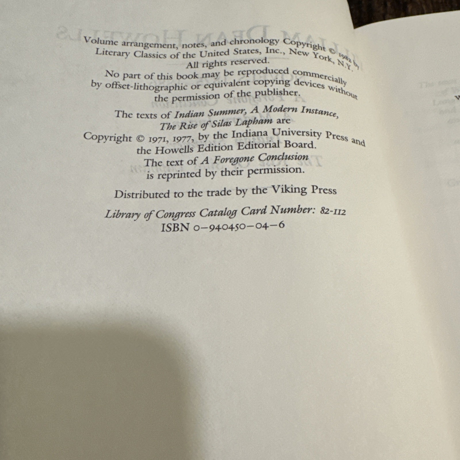 3 The Library of America HOWELLS 1982, WHITMAN 1982, STOWE 1982