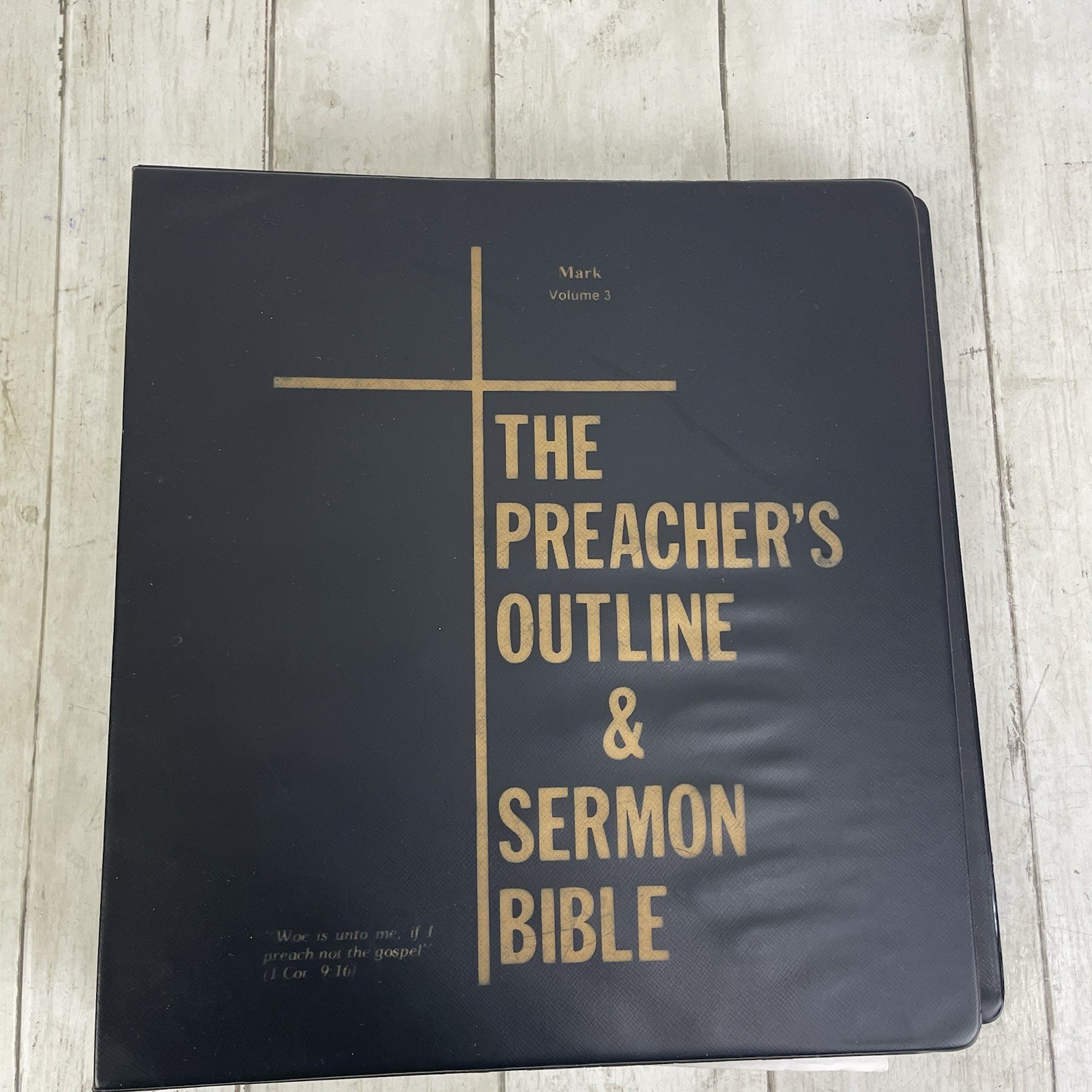 Preacher&rsquo;s Outline & Sermon Bible KJV 3-Ring Binder – Mark Volume 3