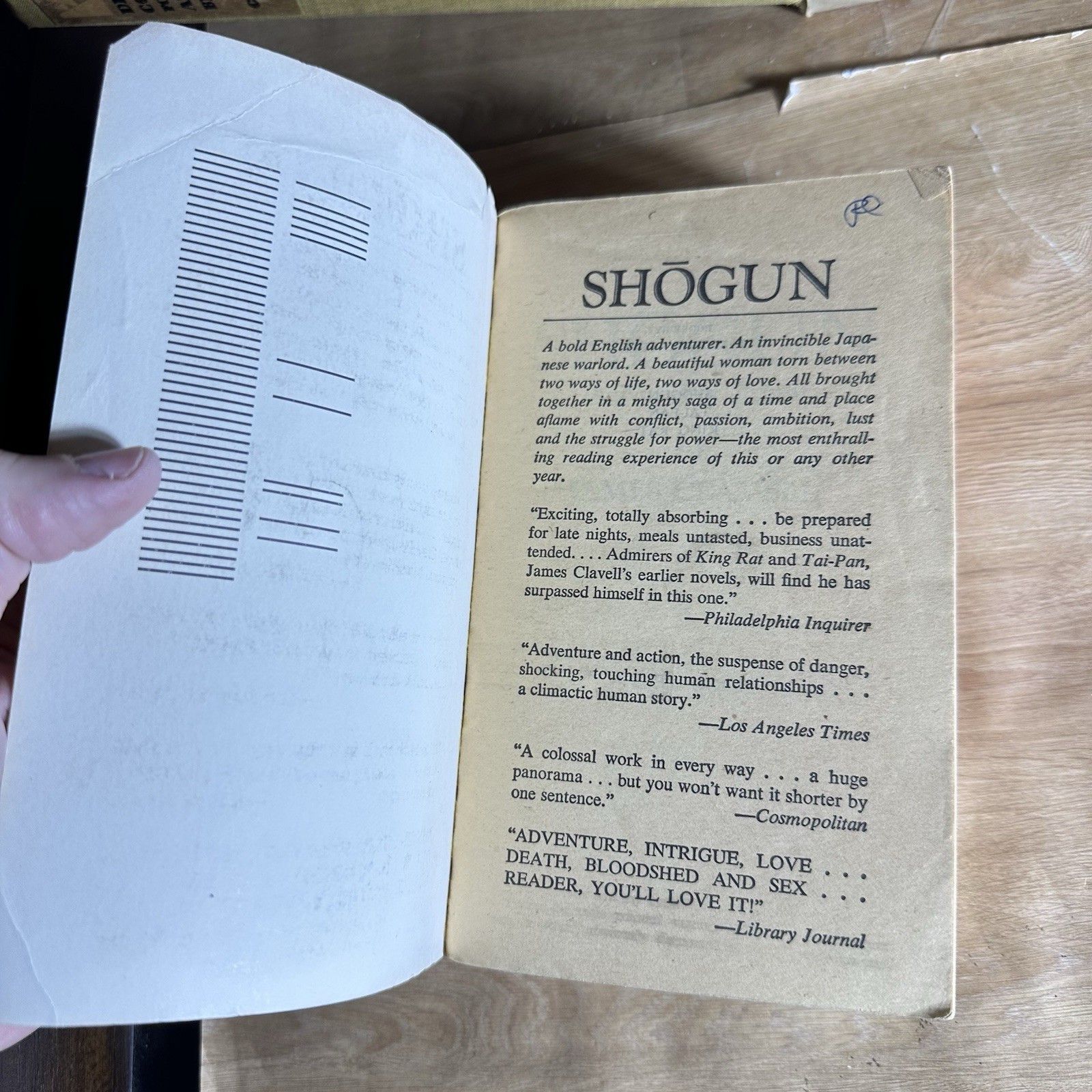 Shogun: A Novel of Japan James Clavell Mass Market Paperback Dell Vintage MMPB