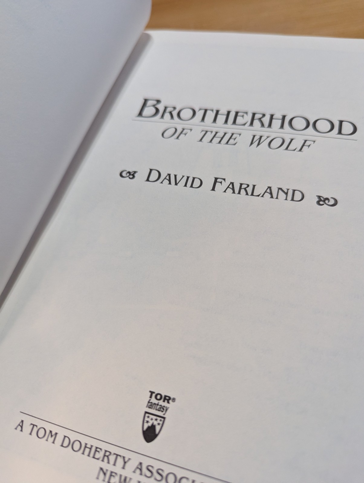 The Runelords- Wizardborn-Brotherhood of Wolf David Farland 1st Edition HBDC TOR