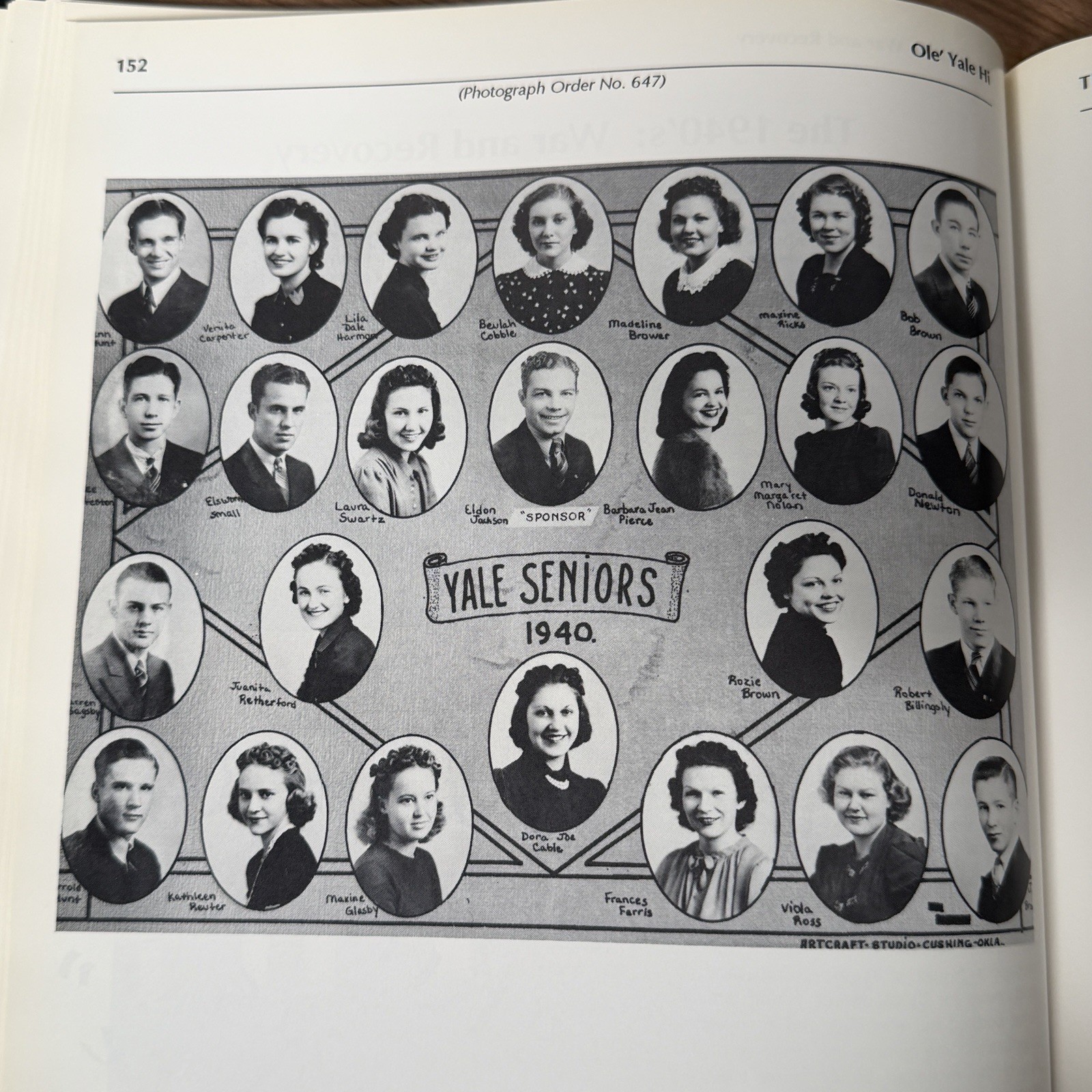 Ole&rsquo; Yale High 1919-1987 Oklahoma High School Yearbook History Payne County HB