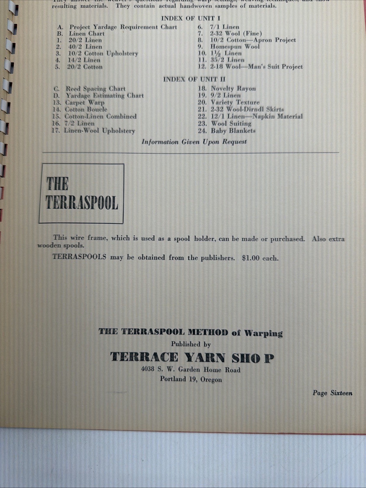 The Terraspool Method Of Warping Dorothy And Curtis Payton 1950 Quilt 16 Pages