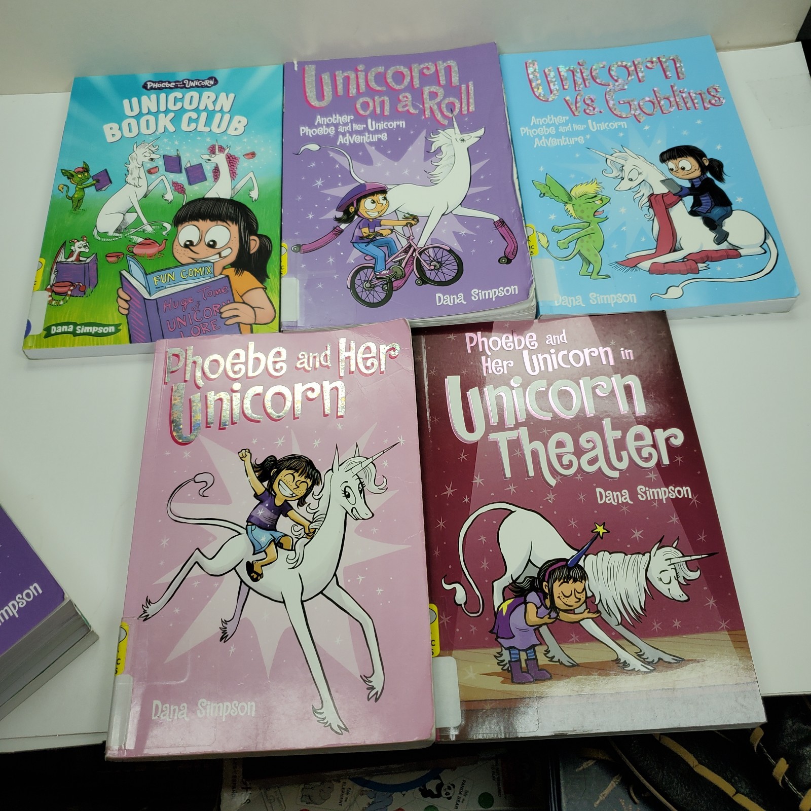 Phoebe and Her Unicorn Comic Books Graphic Novels Lot of 10 PB Set