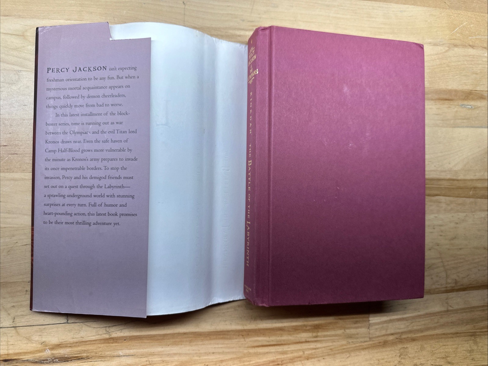 « The Battle Of The Labyrinth » Hardcover Book-Rick Riordan First Edition Signed