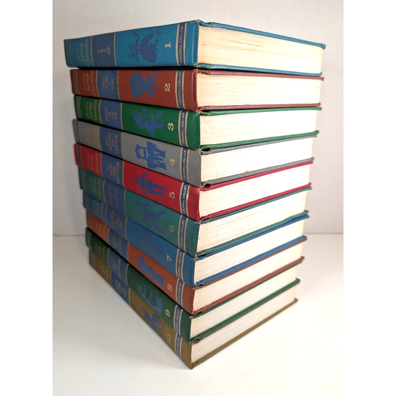 Complete 10 volumes Set Collier&rsquo;s Junior Classics Books Series 1962 HC