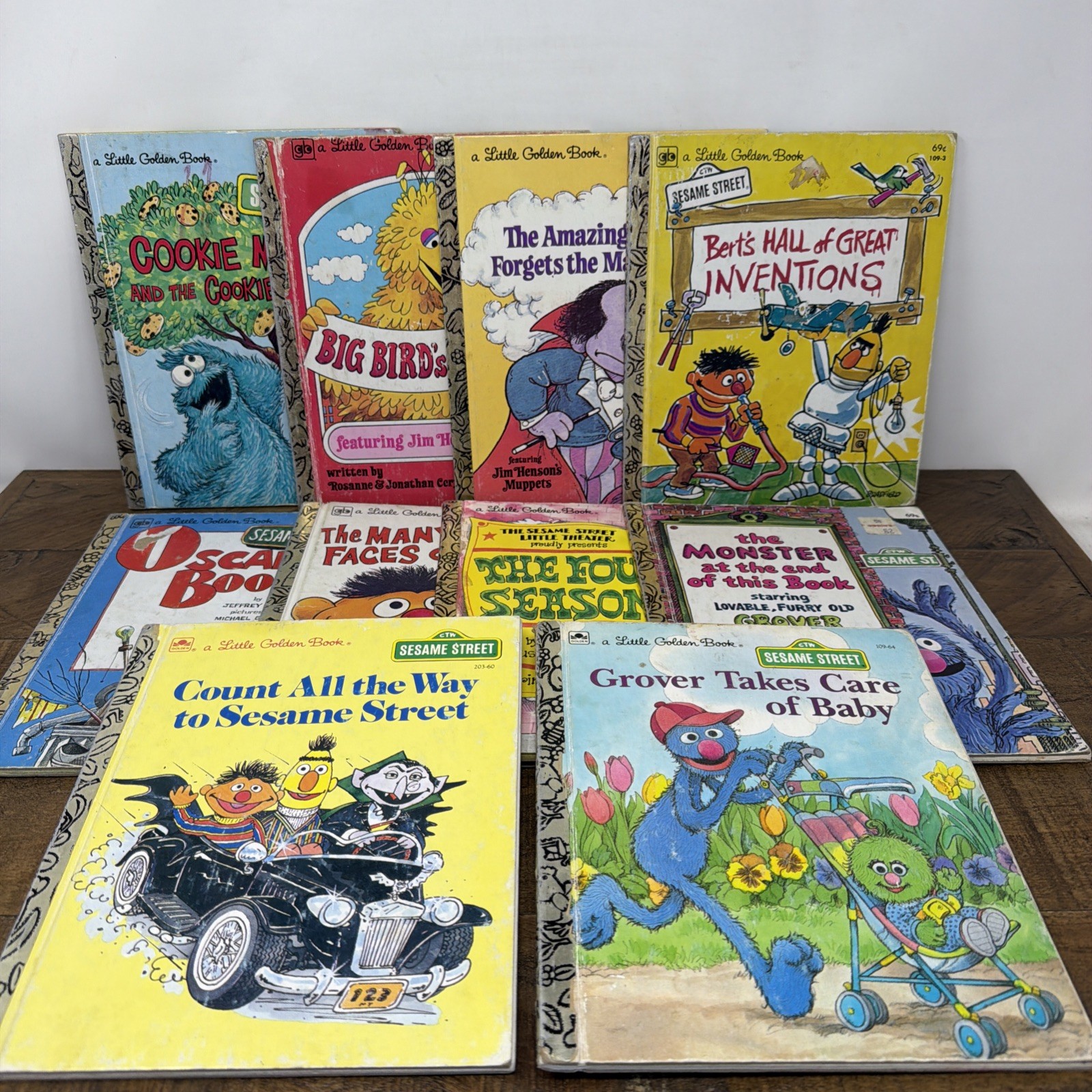 Sesame Street A Little Golden Book Vintage Children&rsquo;s Books 1970-80s