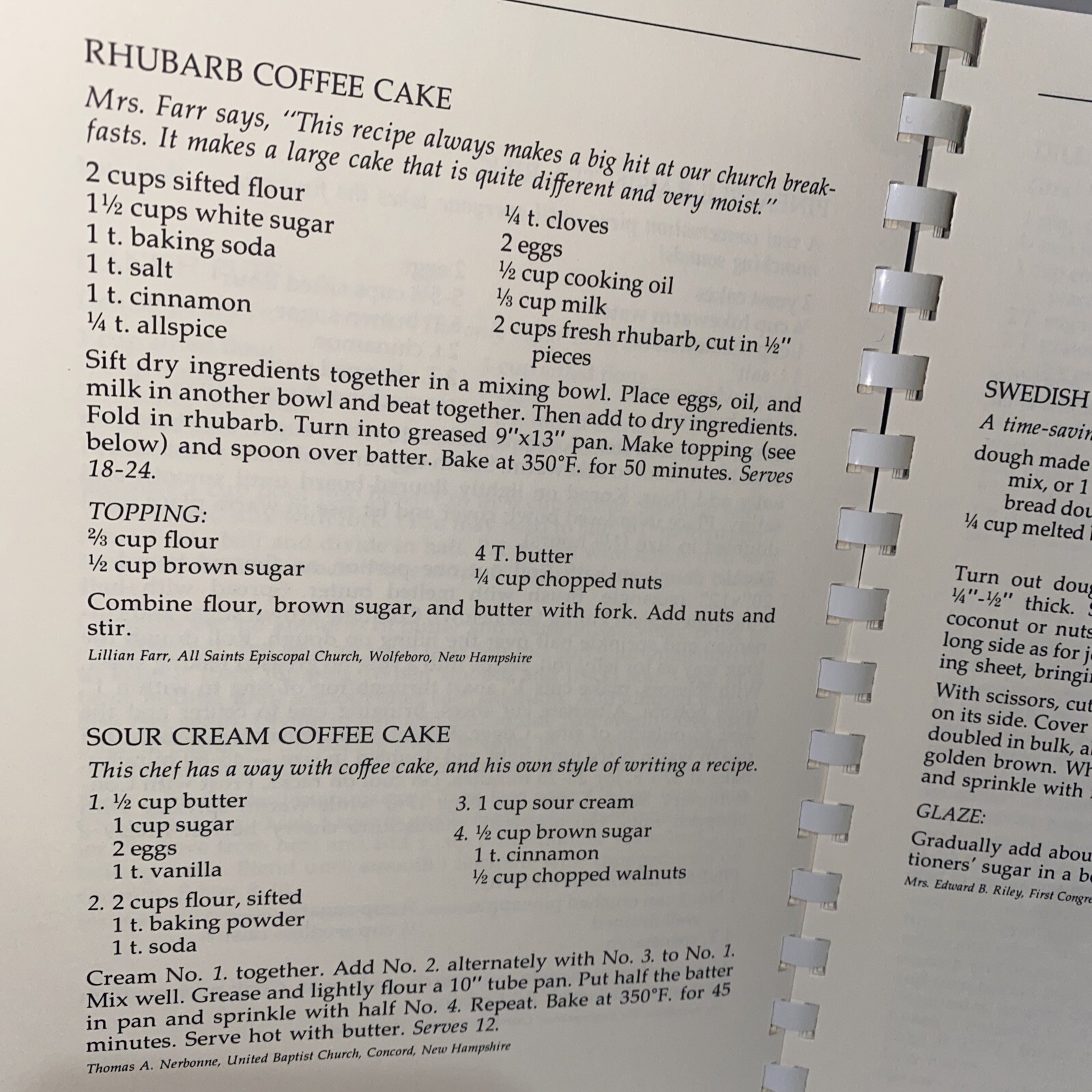 Yankee Church Supper Cookbook — 1988 / 375 RECIPES / 241 PAGES