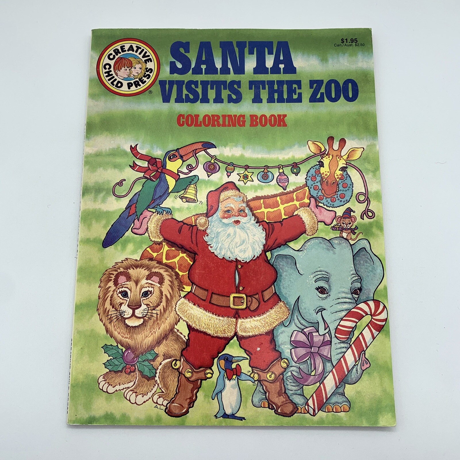 Vintage Coloring Books Lot 1980&rsquo;s & 1990s Sesame Street Santa Animals NOS & USED