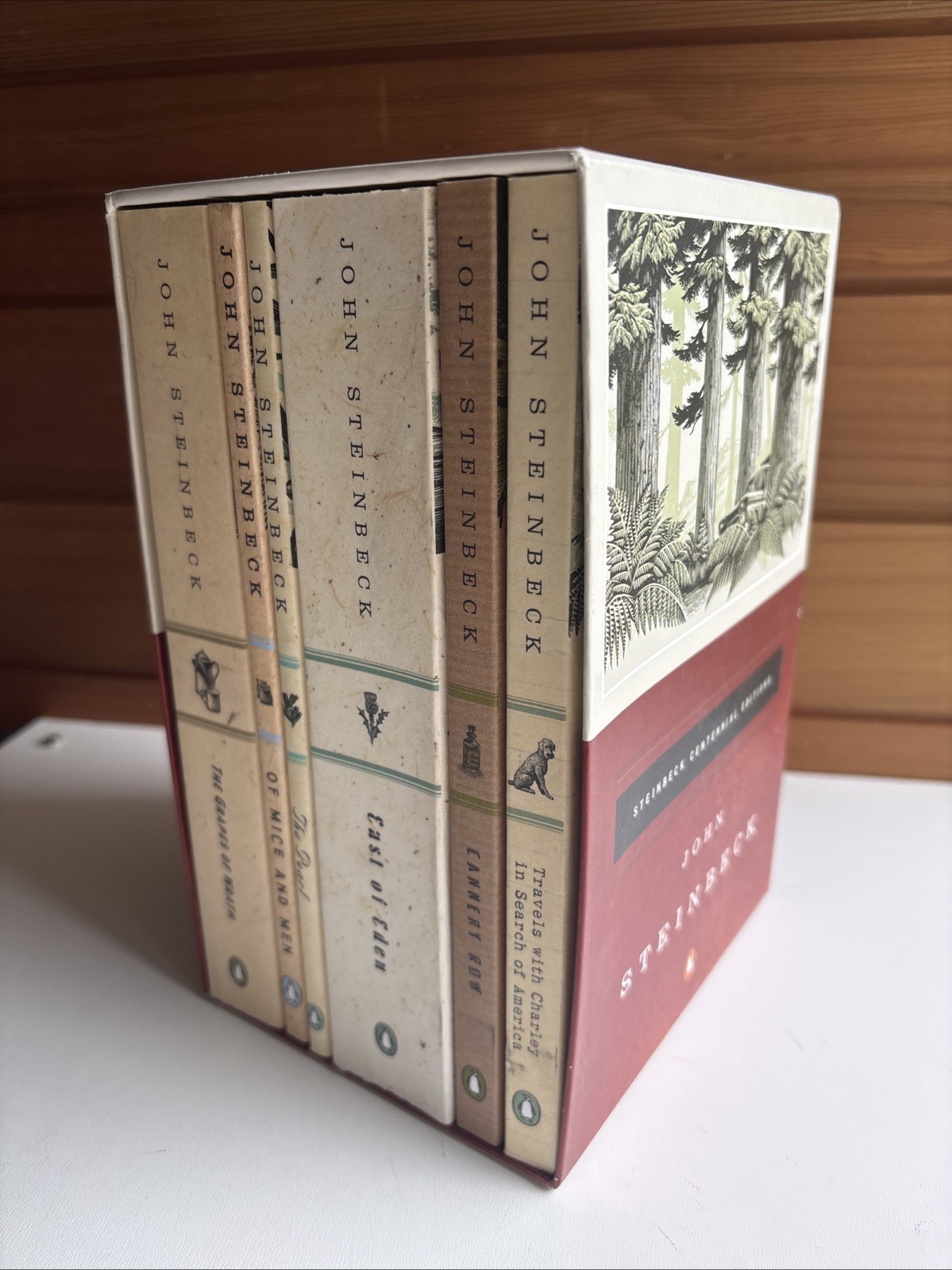 Steinbeck Centennial Editions Boxed Set PB Set of 6 Books by John Steinbeck