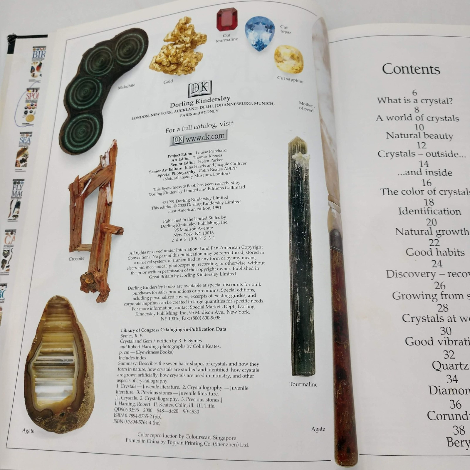 Crystal & Gem Beginner&rsquo;s Guide Crystals Awareness 3 Book Lot DK PB HC Healing