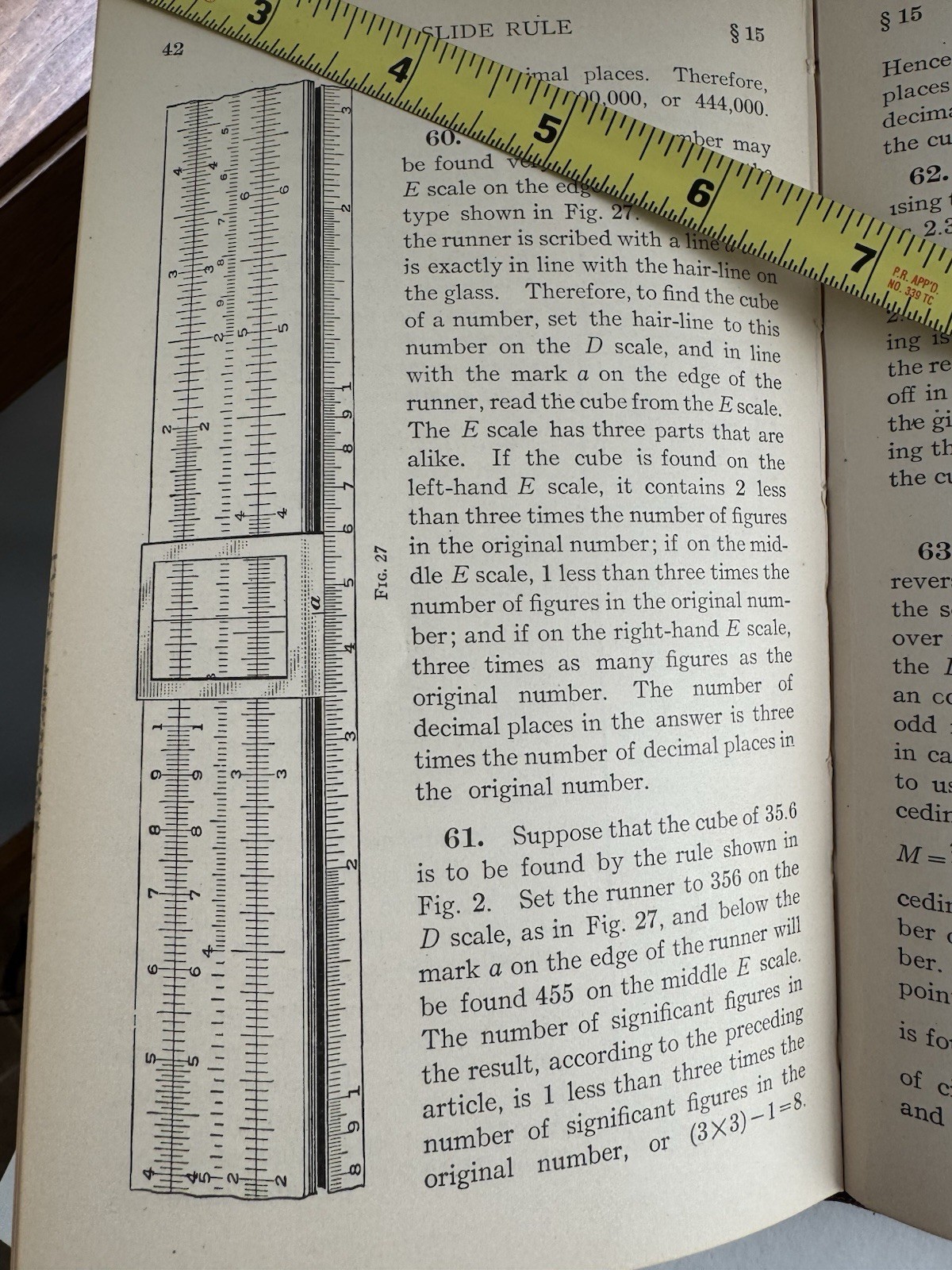 Antique The Slide Rule How To Use It Book Ex Libre 1924 Plattsburg Barracks NY