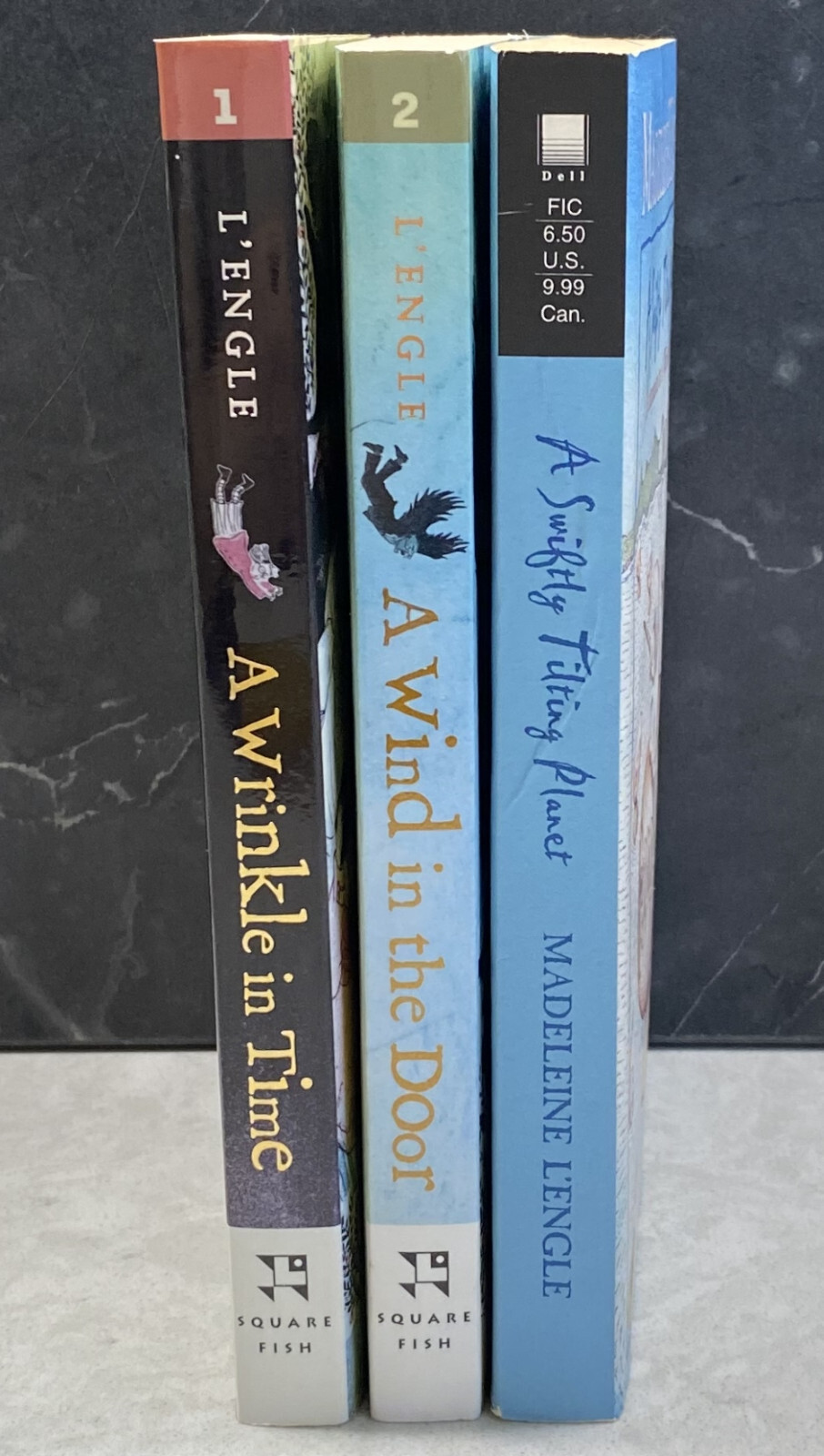 3 bk Lot, Madeleine L&rsquo;Engle A Wrinkle in Time, Wind in the Door, Swiftly Tilting