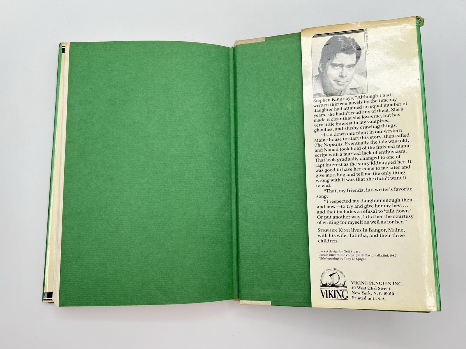 The Eyes of the Dragon Stephen King 1987 1st Edition Hardcover Fantasy Book