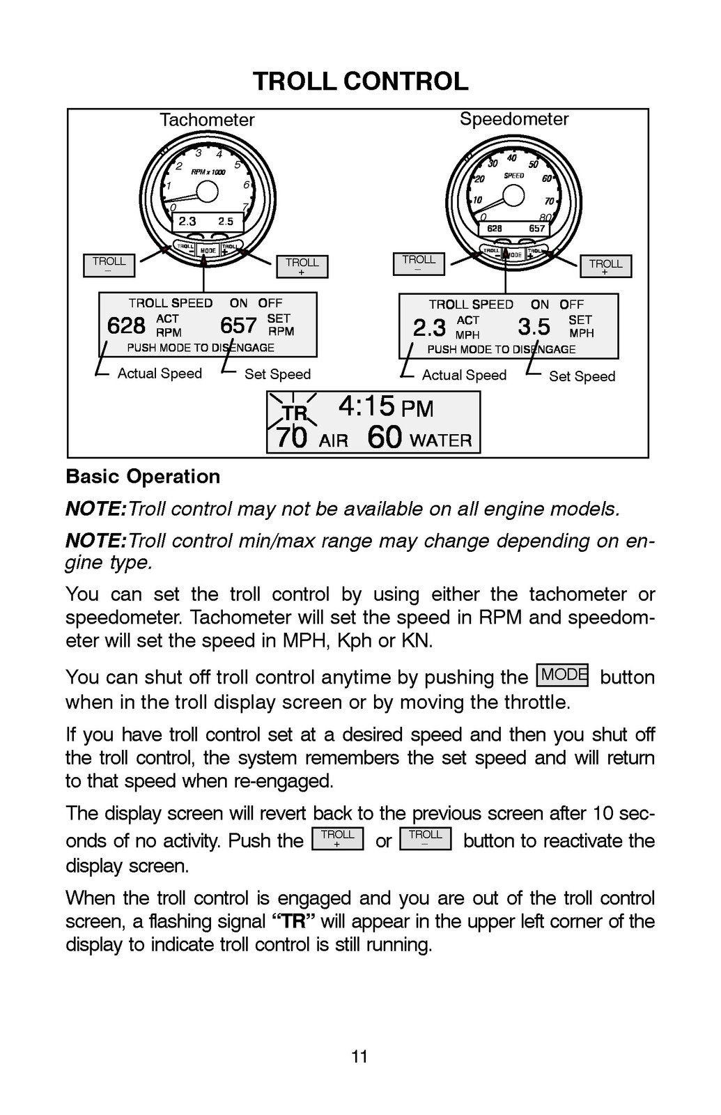 MERCURY SmartCraft Speedometer Tachometer Operation Manual 2004 – WIRE BOUND
