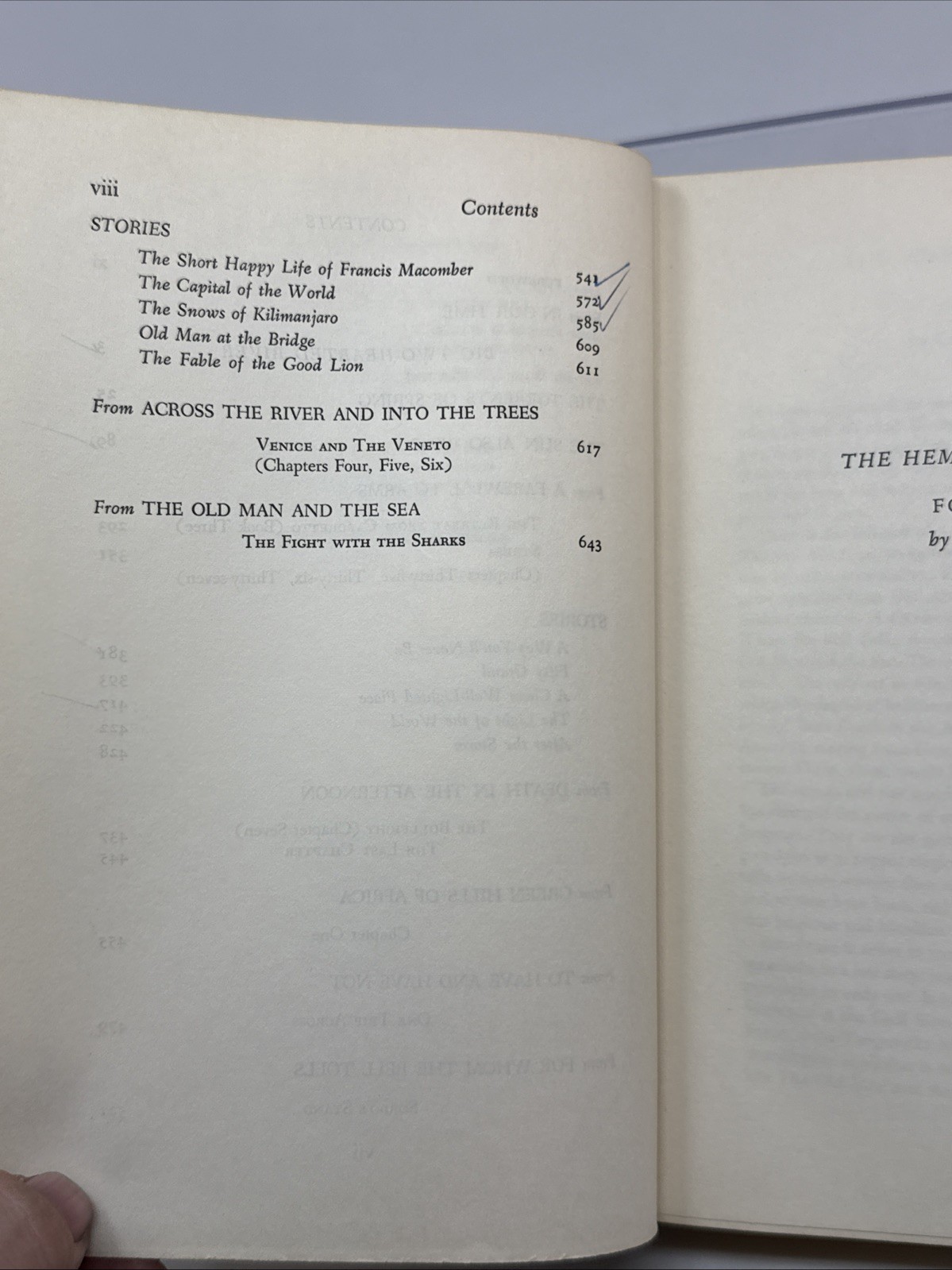The Hemingway Reader by Charles Poore 1953 Charles Scribner&rsquo;s Sons HC no DJ