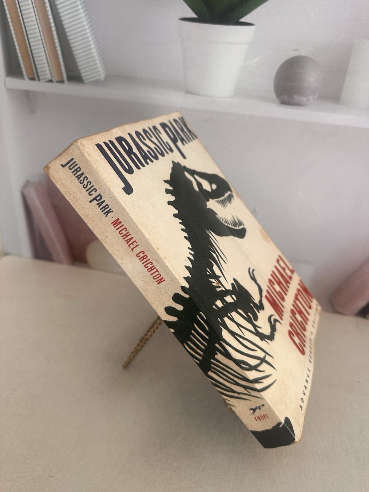 JURASSIC PARK 1990 First Edition! Michael Crichton Advance Reader&rsquo;s Edition