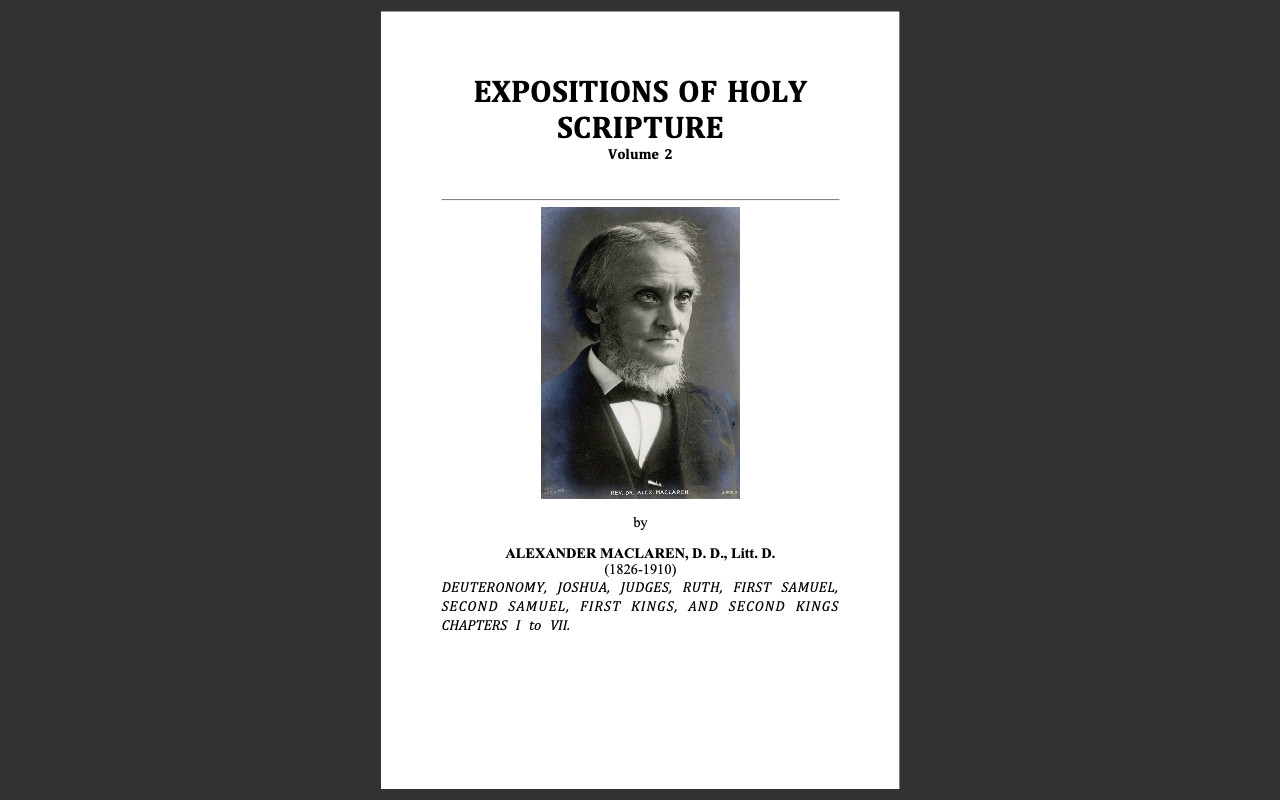 Expositions of Holy Scripture by Alexander MaClaren-Bible Commentary/Sermons DVD