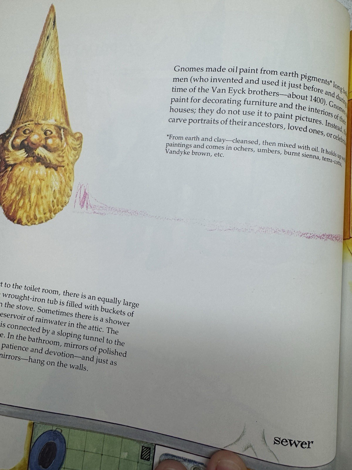 Gnomes Hardcover 1977 Huygen Poortvliet Whimsical Reference Fairycore Decor Book