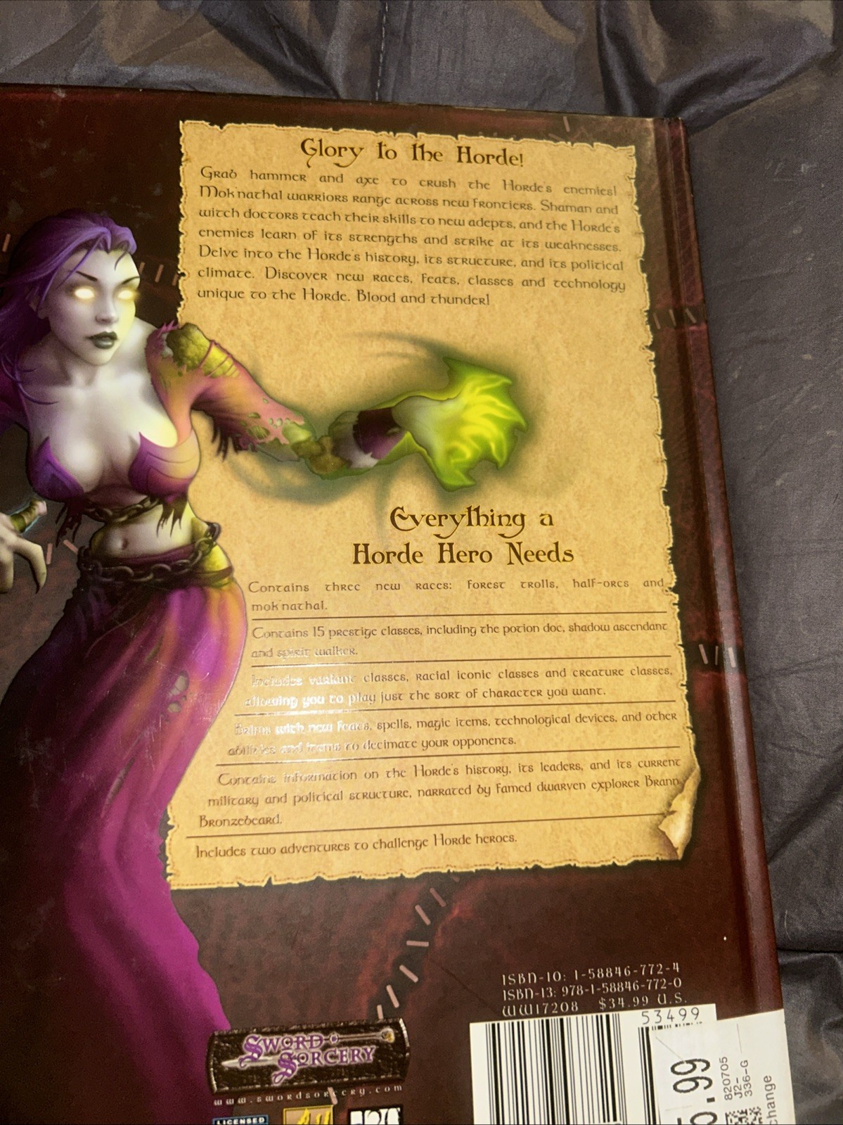 World of Warcraft: Horde Player&rsquo;s Guide by Bruce Graw Hardcover – New Old Stock