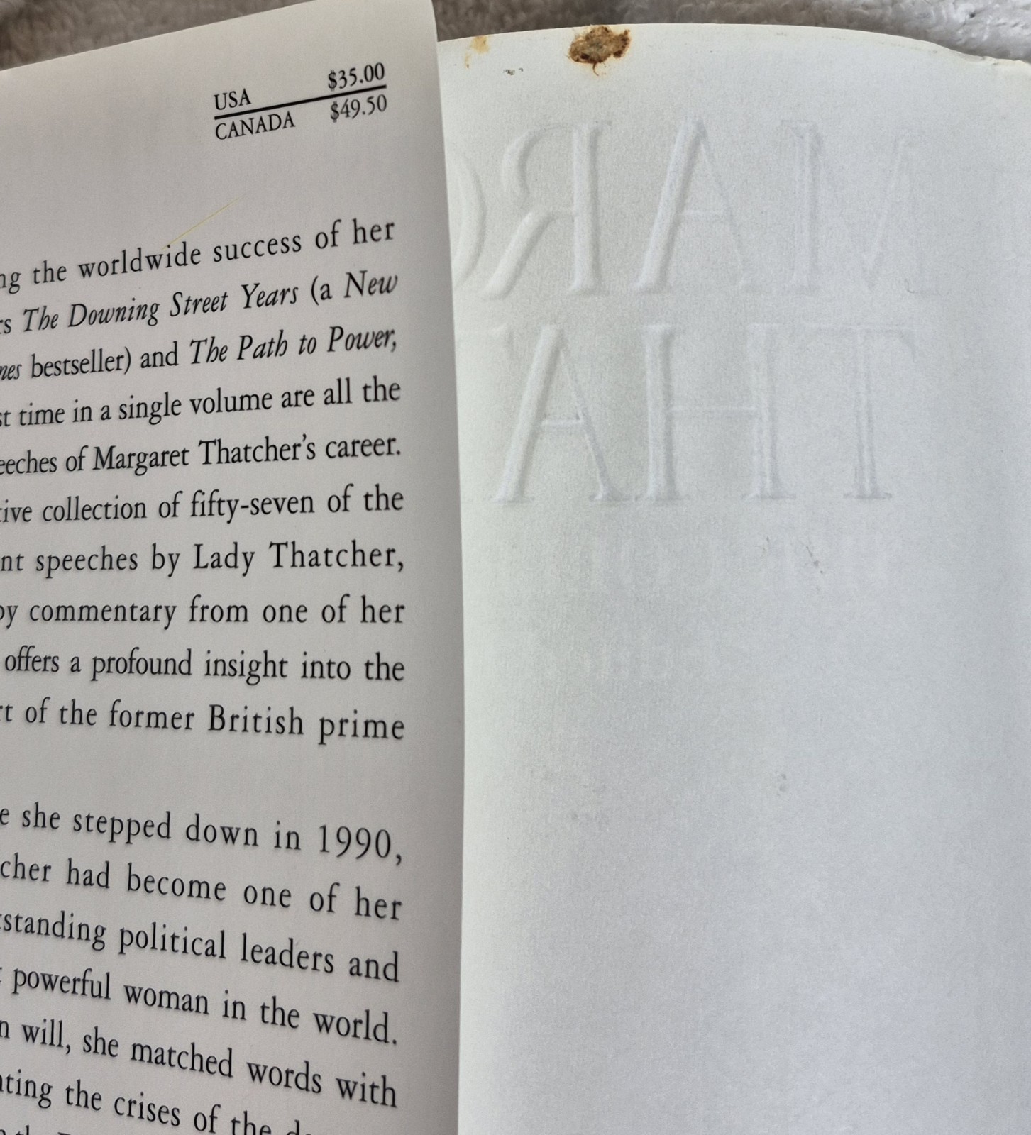 Margaret Thatcher: The Collected Speeches (1st U.S. Ed • 1st Print • 1997)