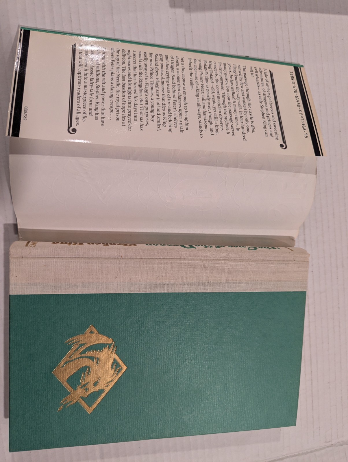 THE EYES OF THE DRAGON by Stephen King – 1st Edition Hardcover, $18.95 Price Tag