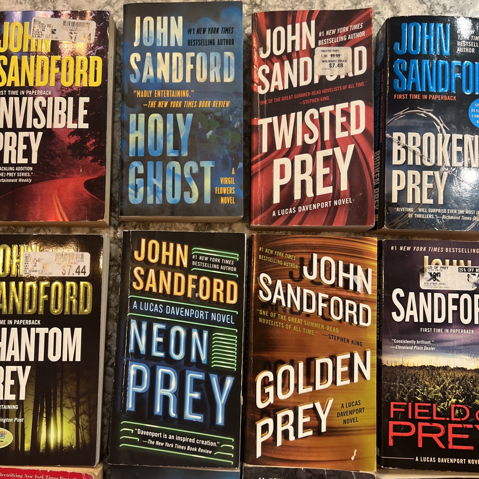 Lot of 23 John Sandford Assorted Paperback Books